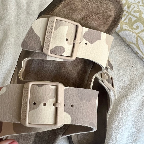 Birkenstock Arizona soft bed desert soil/ Taupe camouflage camo print size 7 - Picture 7 of 9
